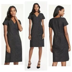 Ann Taylor Black Midi Dress